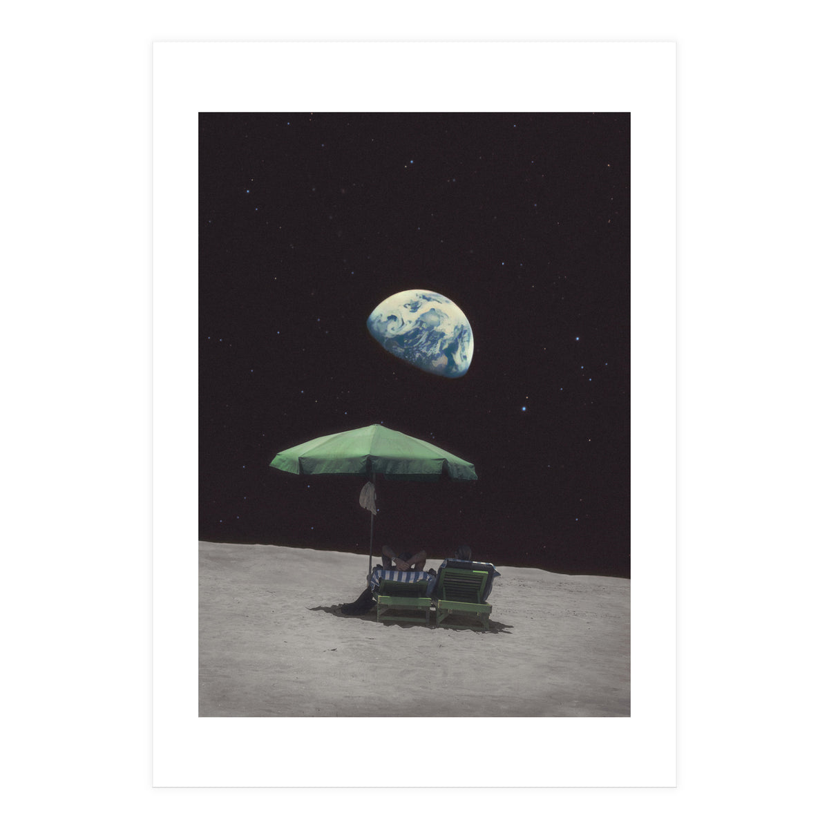 She said she loves the moon (Print Only)