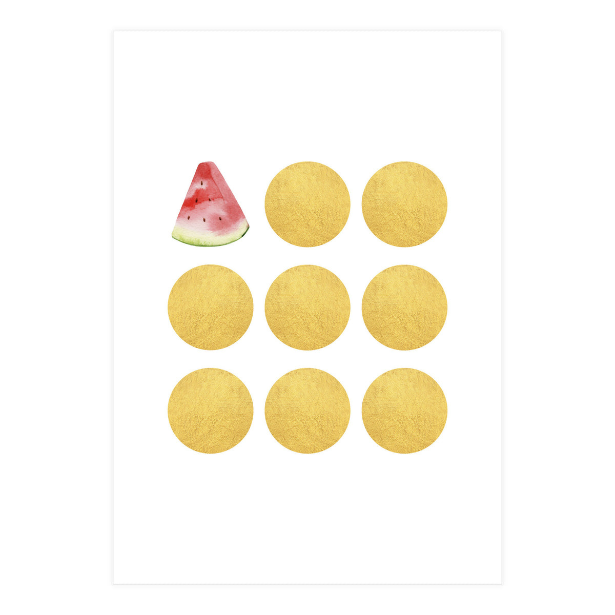 Gold Watermelon (Print Only)