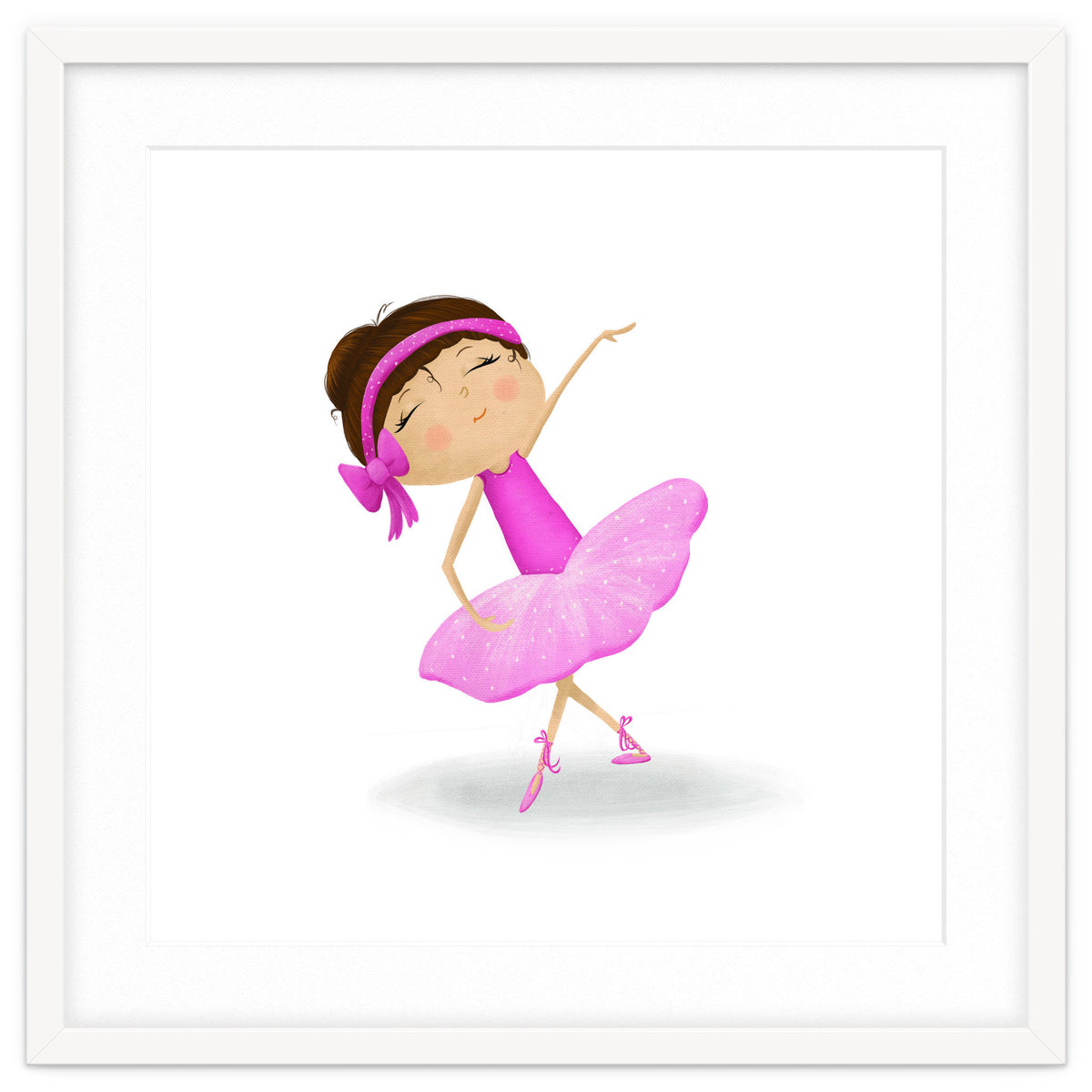 Adorable Ballerina Nursery Print