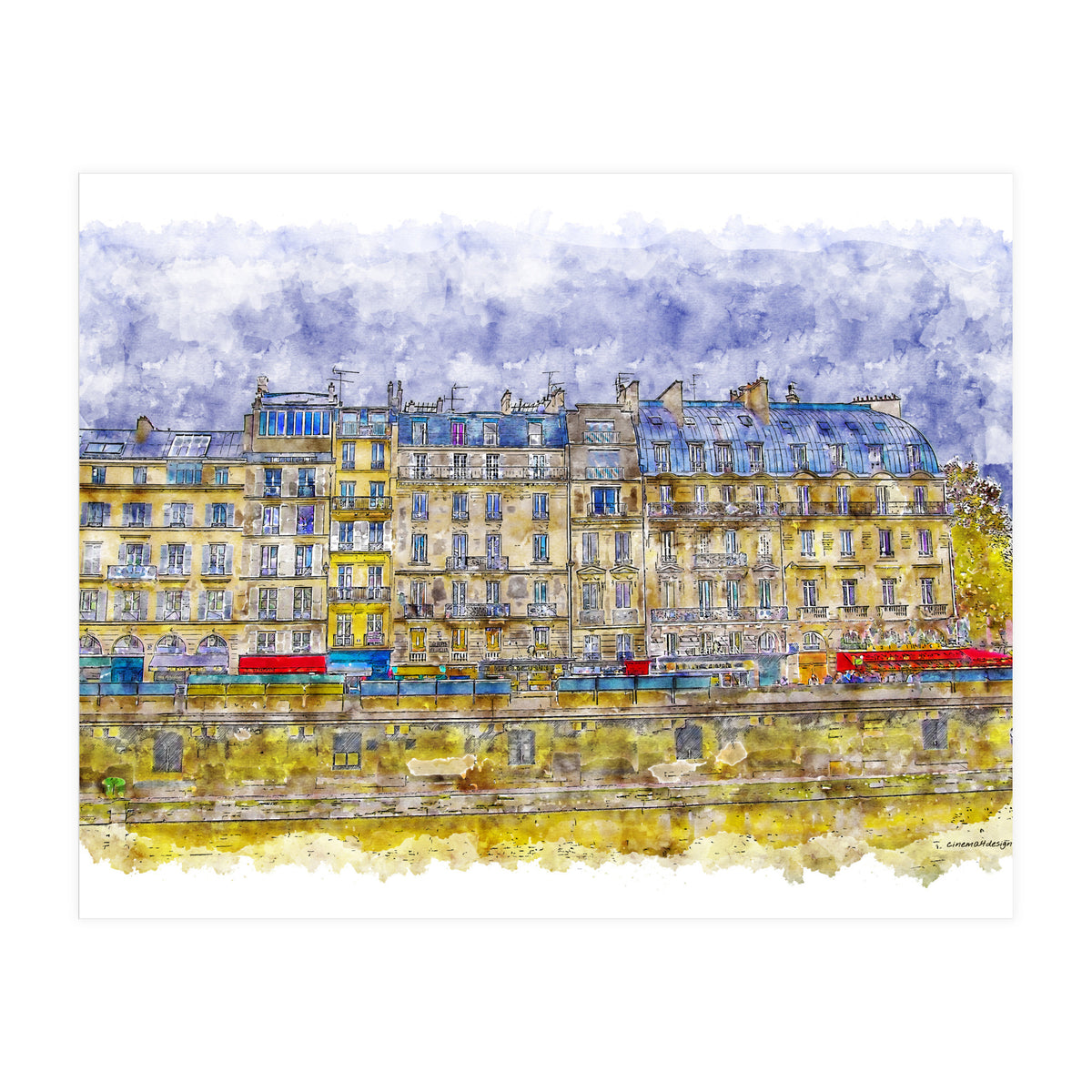 Rainy Paris (Print Only)