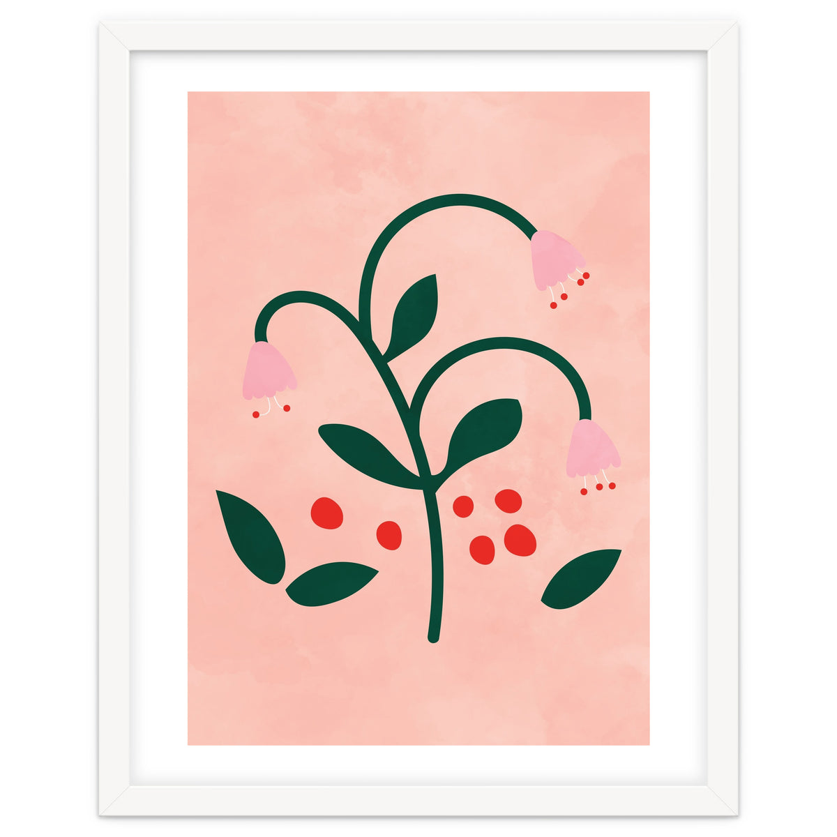 Botanical Pink Flower