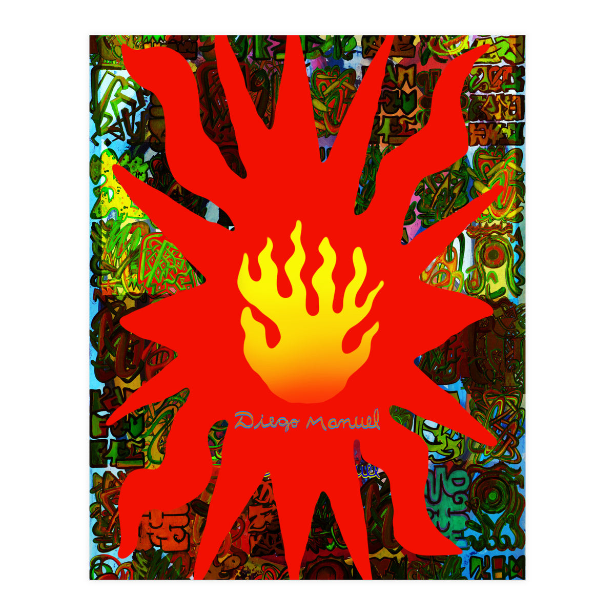 Fuego Y Graffiti 59 (Print Only)