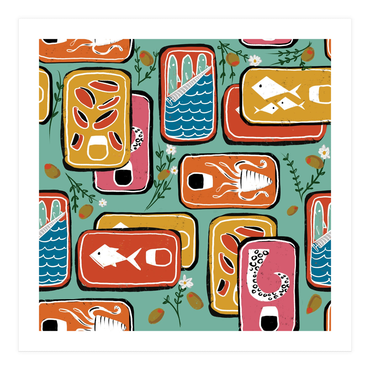 Canned Goods Blue Cadet (Print Only)