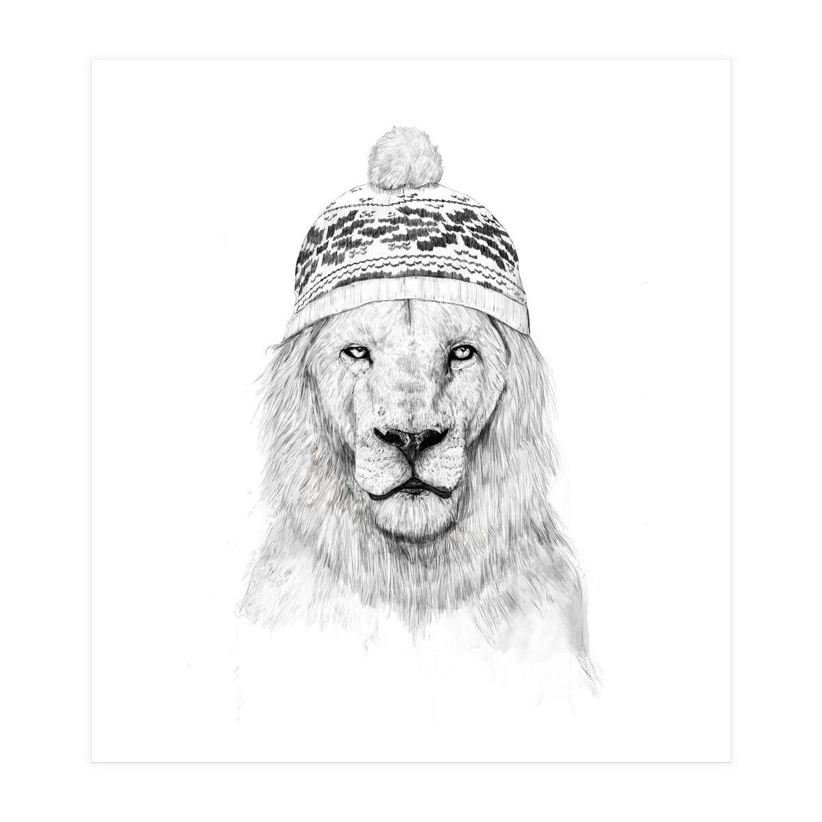 Winter Is Coming White Hat (Print Only)