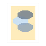 Blue shapes abstract (Print Only) thumbnail