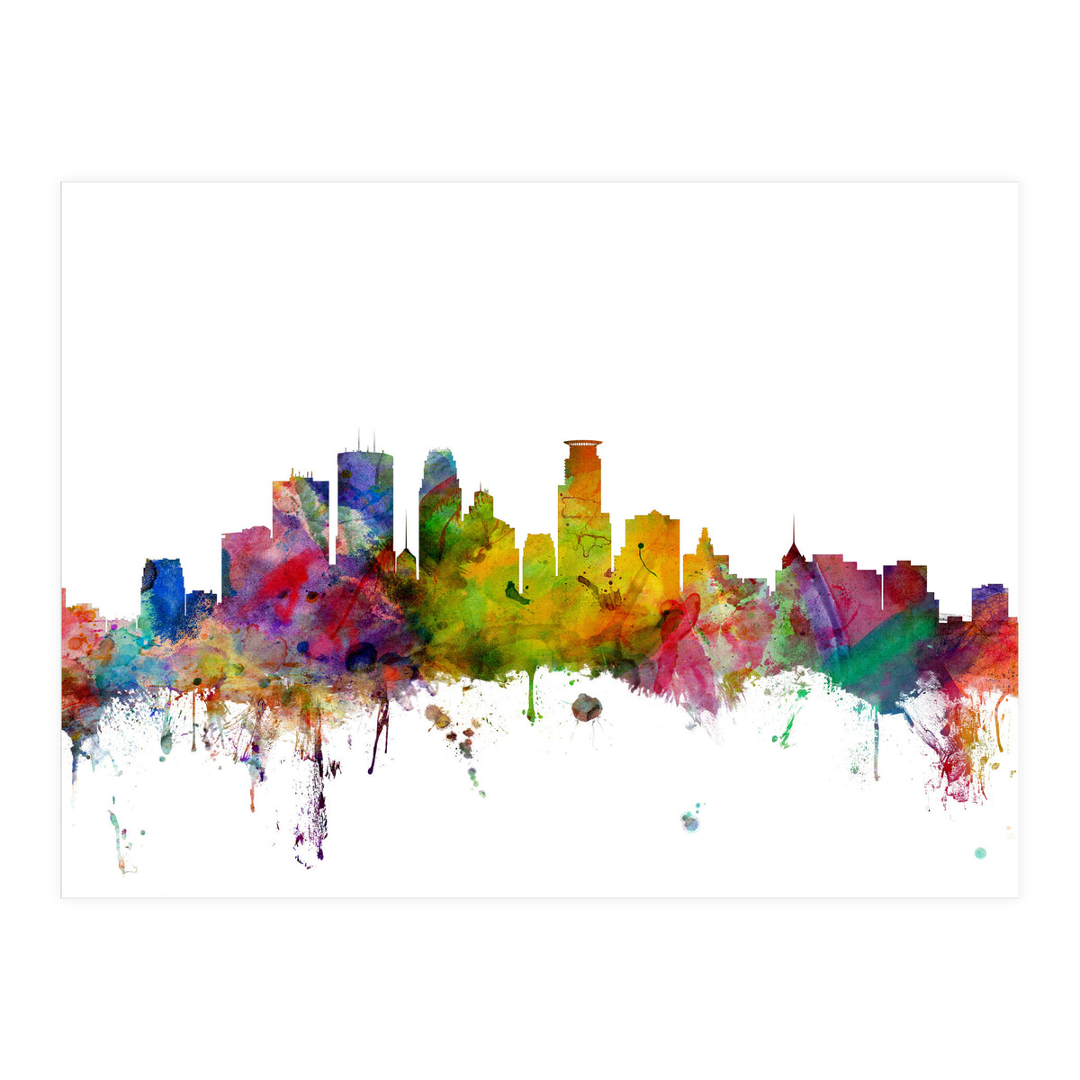 Minneapolis Minnesota Skyline (Print Only)