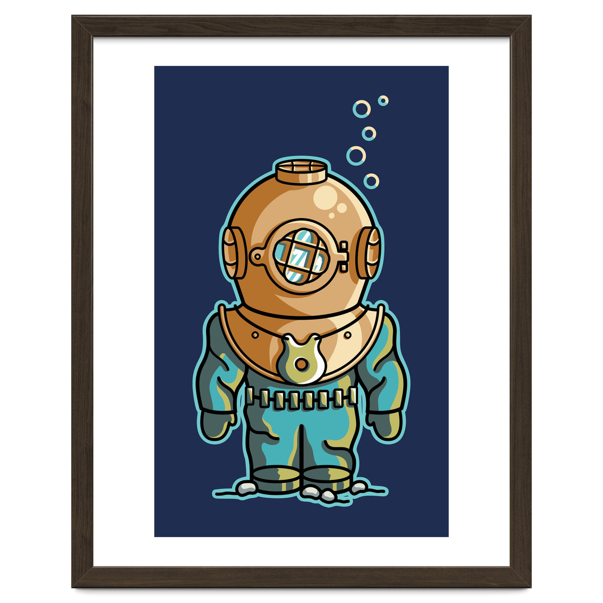 Cute Deep Sea Diver