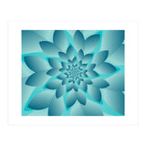 Abstract Modern Optical Illusion Floral Design Art (Print Only) thumbnail