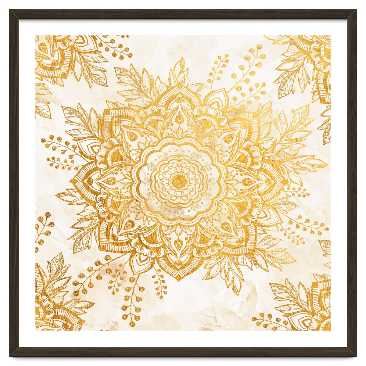 Queen Starring of Mandala-Gold Sunflower I