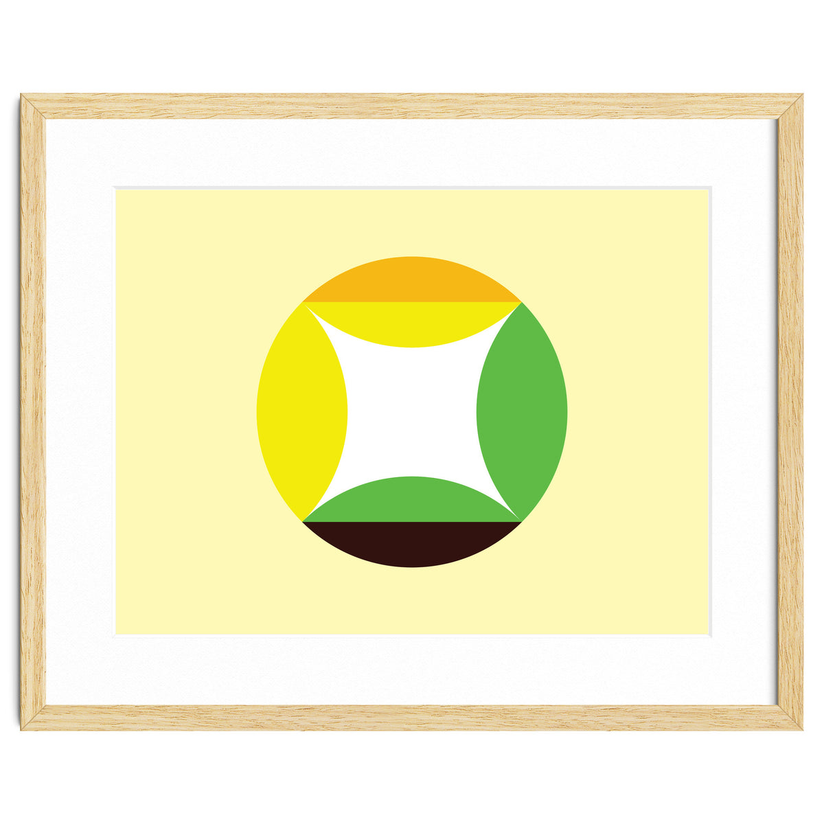 Geometric Shapes No. 21 - yellow, green & orange
