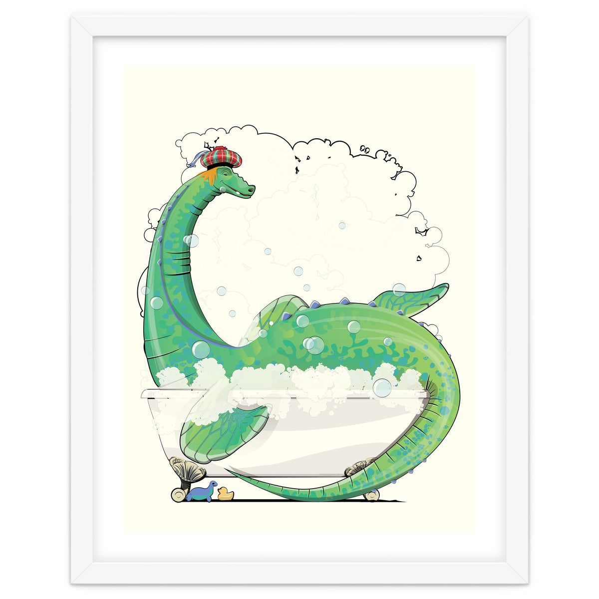 Loch Ness Monster in the Bath, Funny Bathroom Humour