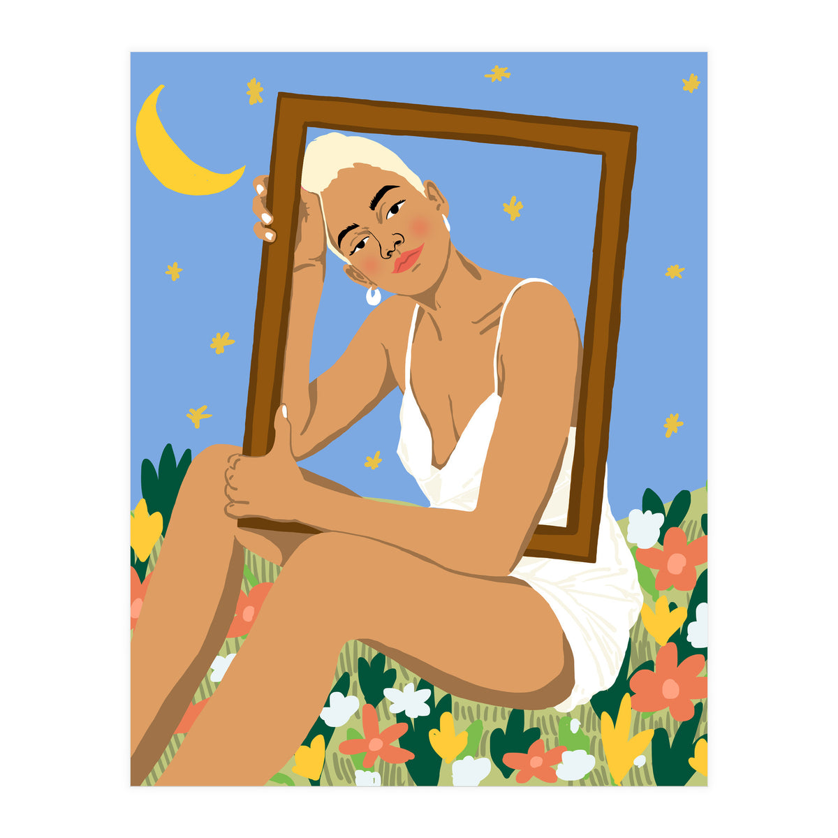 The Moon & Her Stars (Print Only)