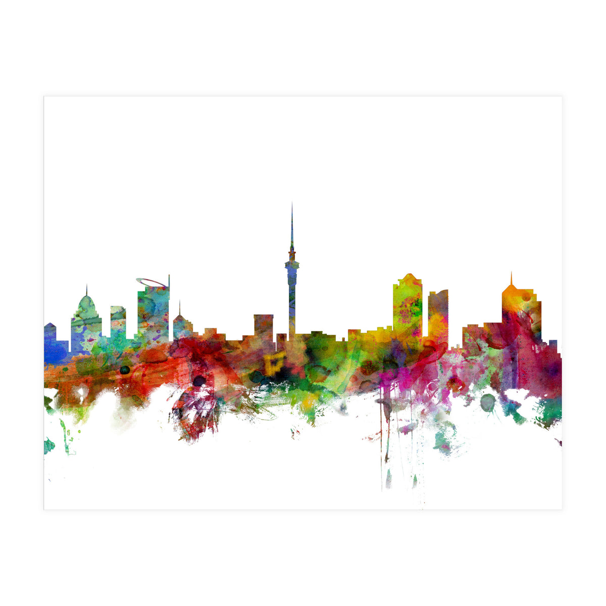 Auckland New Zealand Skyline (Print Only)