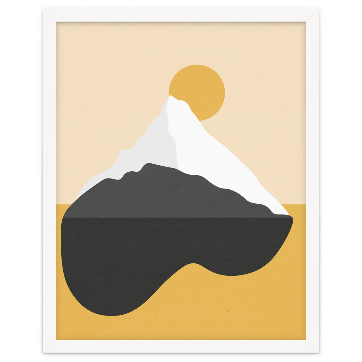 Abstract Mountain - Golden Desert