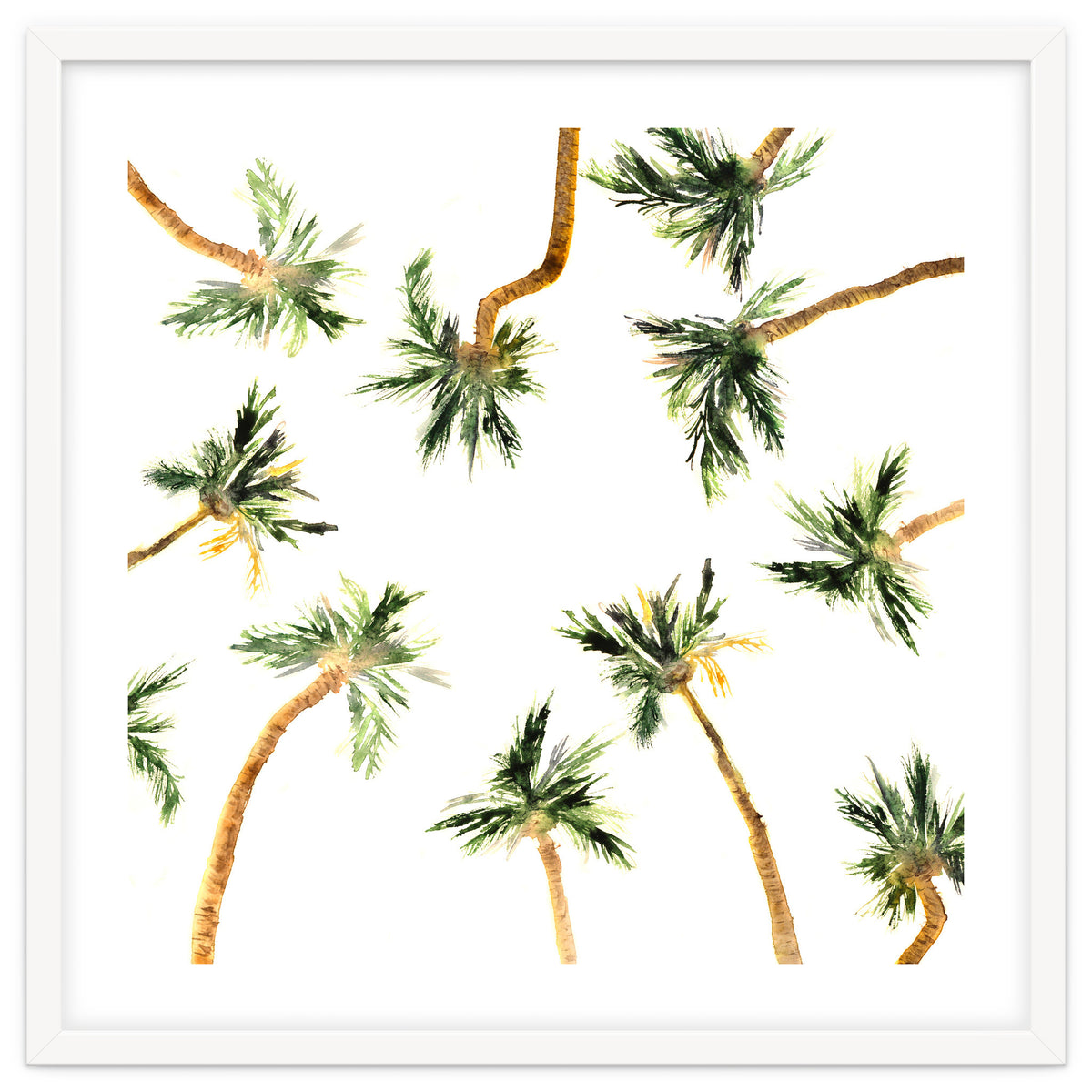 Under the coconut palms || watercolor