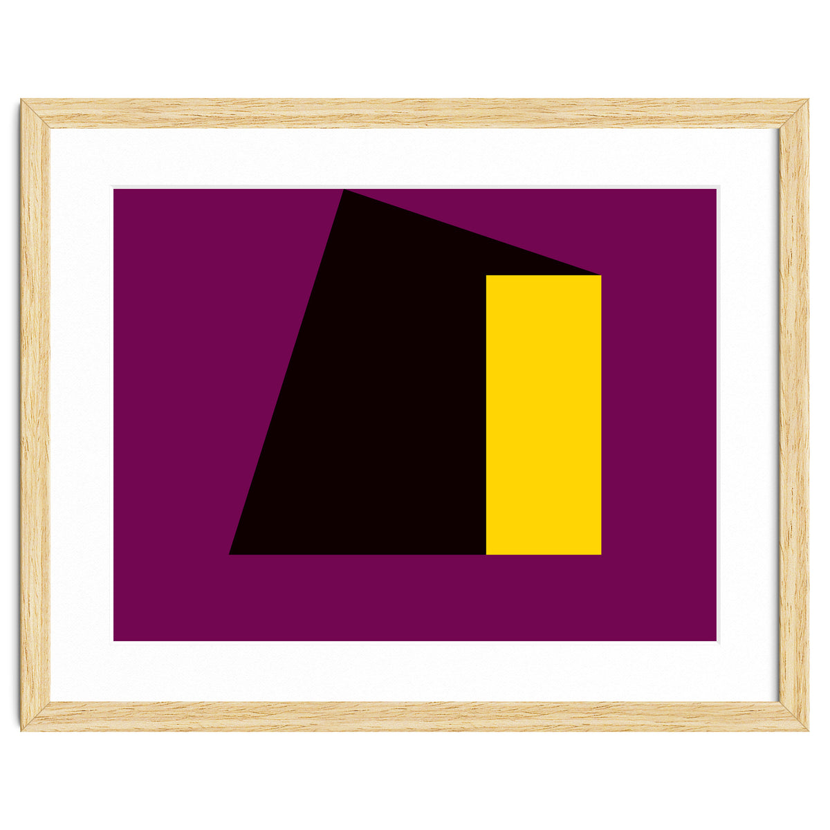 Geometric Shapes No. 55 - purple & yellow