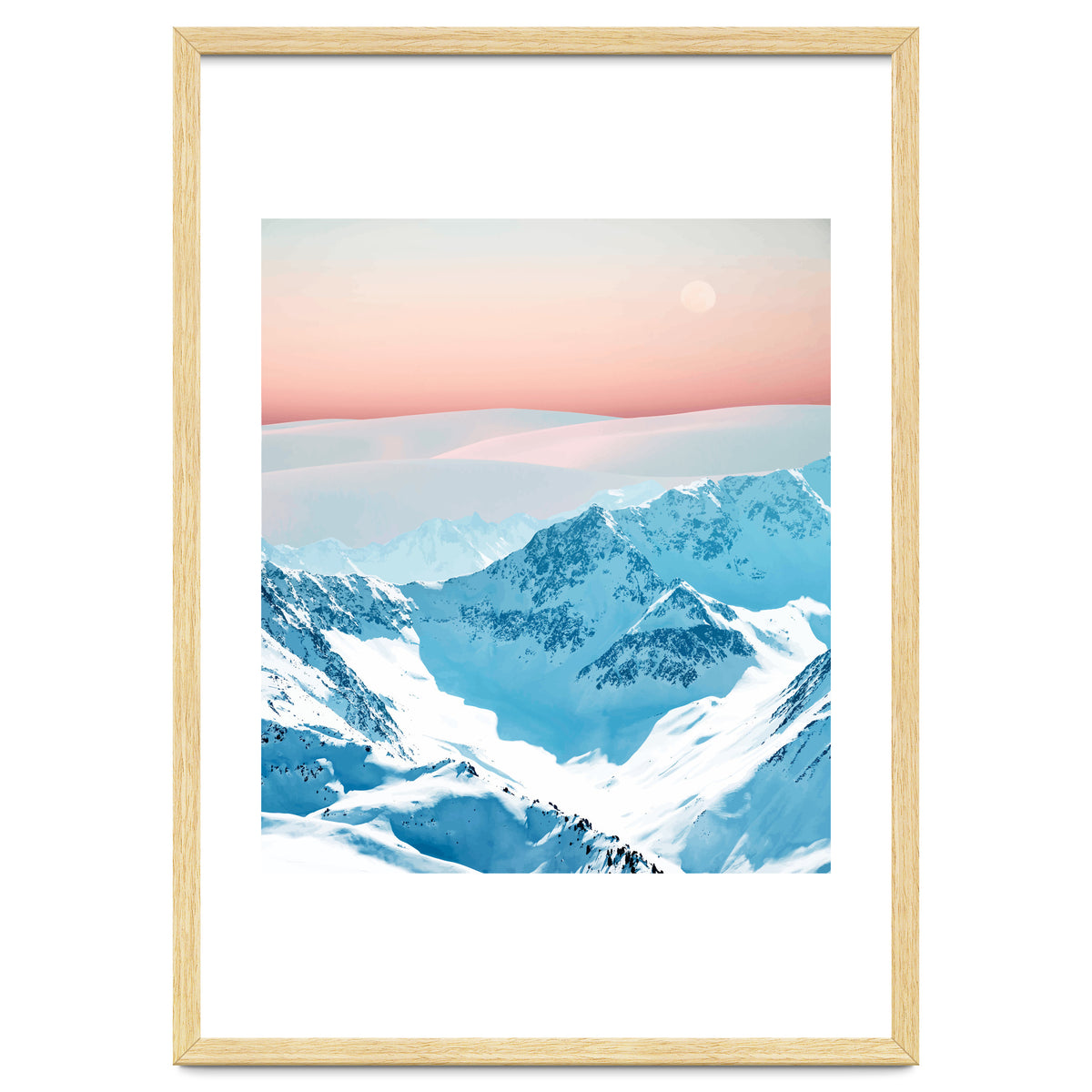 Snow & Blush Horizon