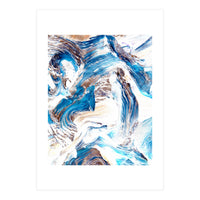 Clarity | Abstract Ocean Earth Sea Graphic | Scandinavian Nature Sky Waves Space (Print Only)