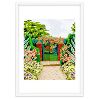 Gated Garden, Nature Landscape Painting