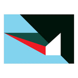 Geometric Shapes No. 45 - red, blue, green & black (Print Only) thumbnail