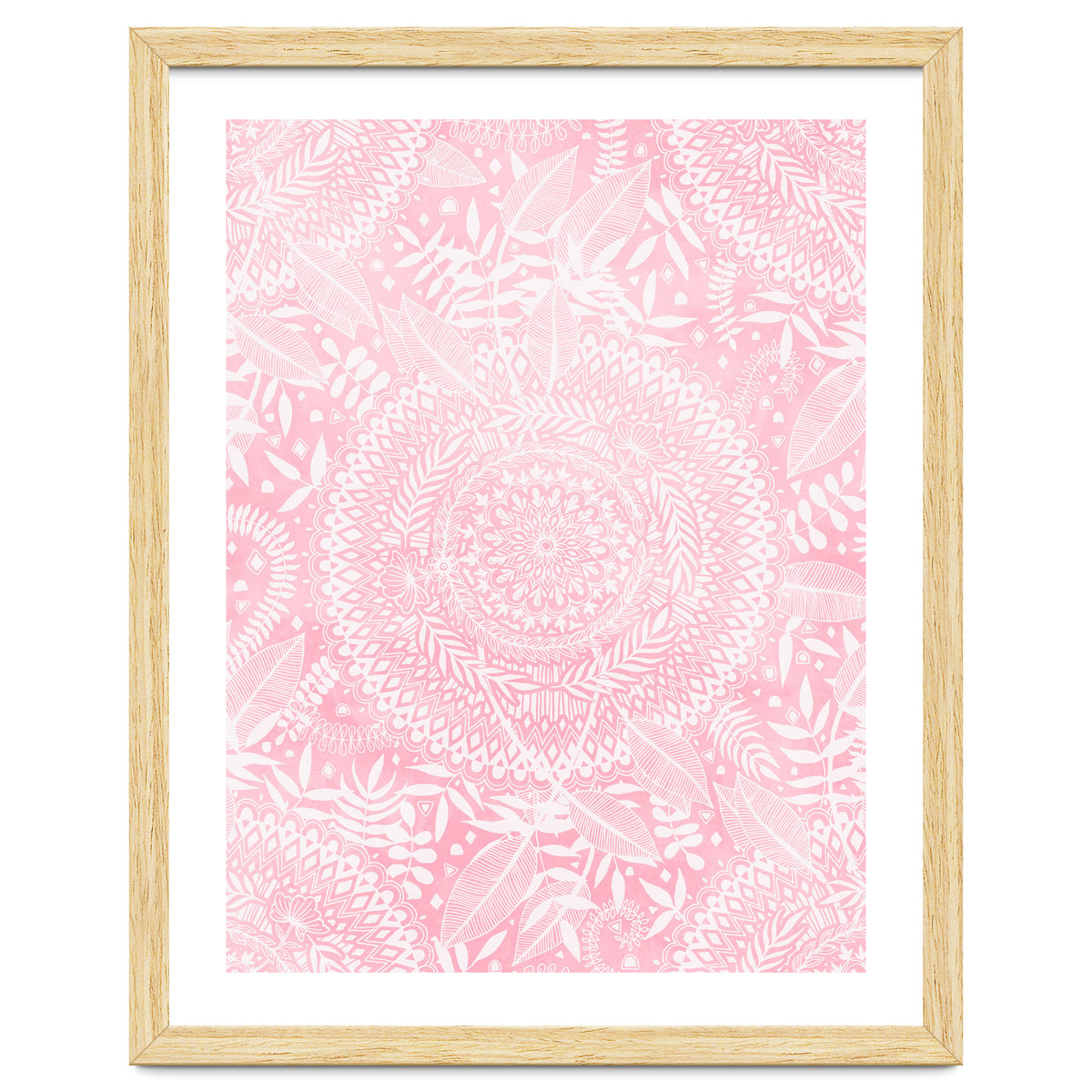 Medallion Pattern in Blush Pink