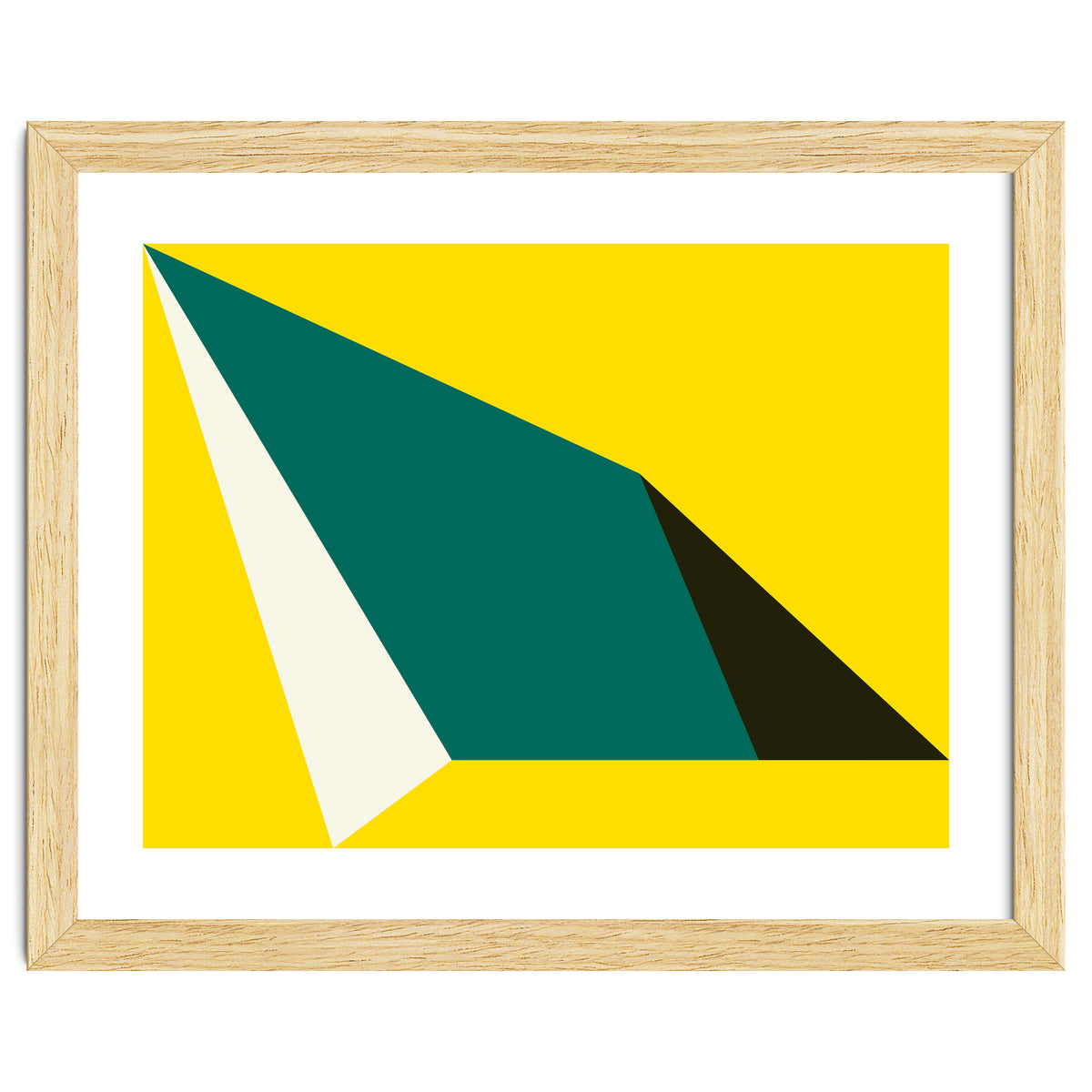 Geometric Shapes No. 74 - yellow, green & black