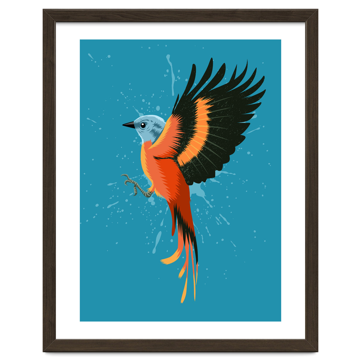 Tropical flying bird