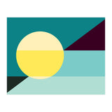 Geometric Shapes No. 3 - teal, purple & yellow (Print Only) thumbnail