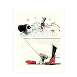 Harley Quinn in the Bath, funny Bathroom Humour (Print Only) thumbnail