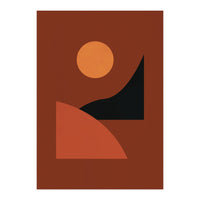 Abstract Geometrical Terracota Earthy Tones (Print Only)