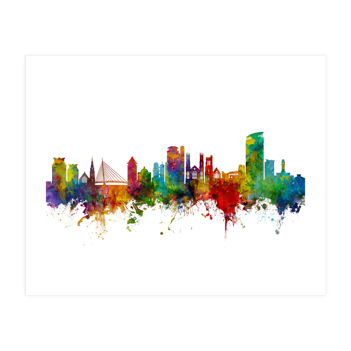 Swansea Wales Skyline (Print Only)