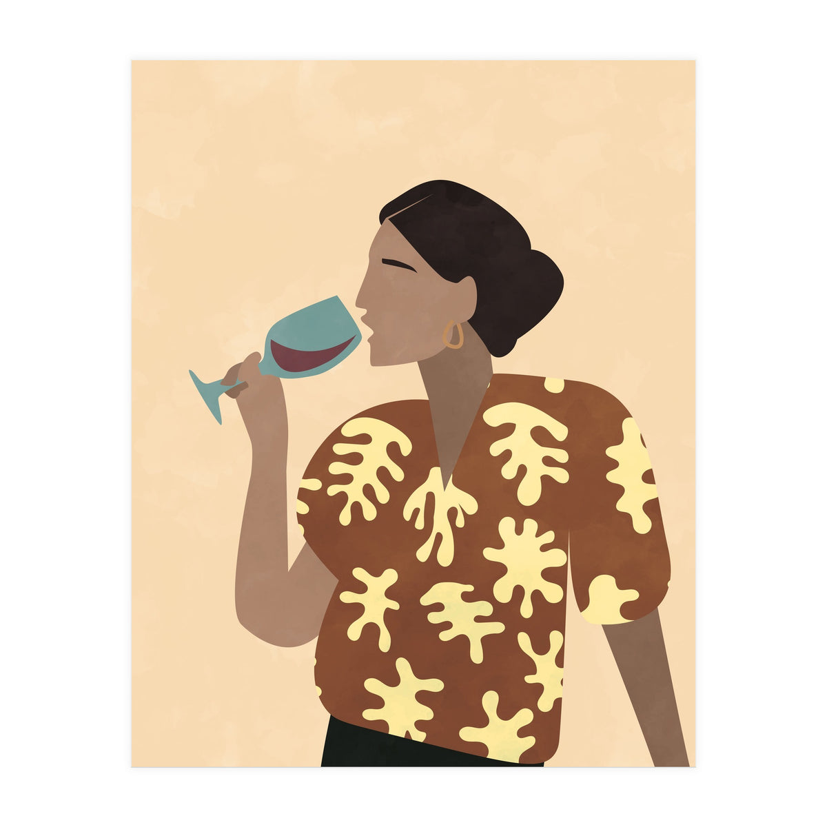Mid Century Modern Woman (Print Only)