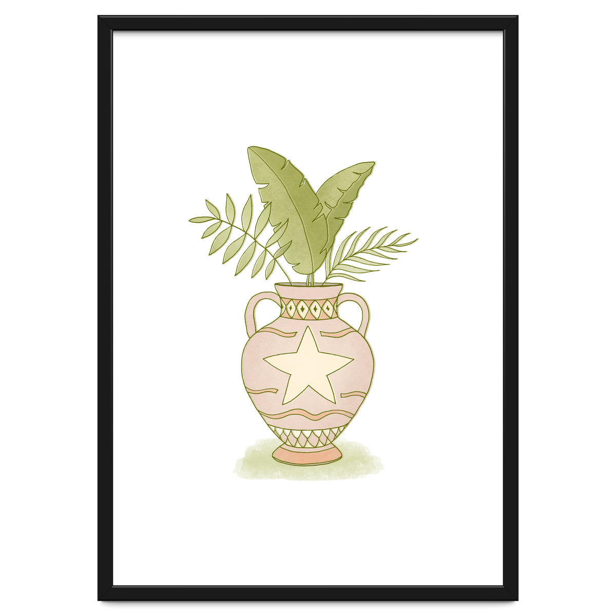 Leaves In A Vase