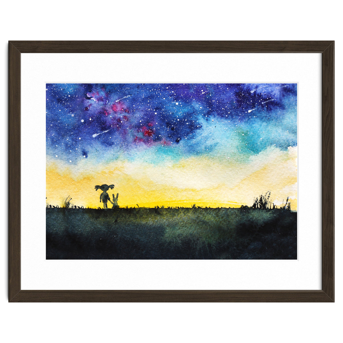 Baby girl's wishes || watercolor for nursery, kids room