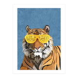 Hip Hop Tiger Yellow and Blue (Print Only) thumbnail