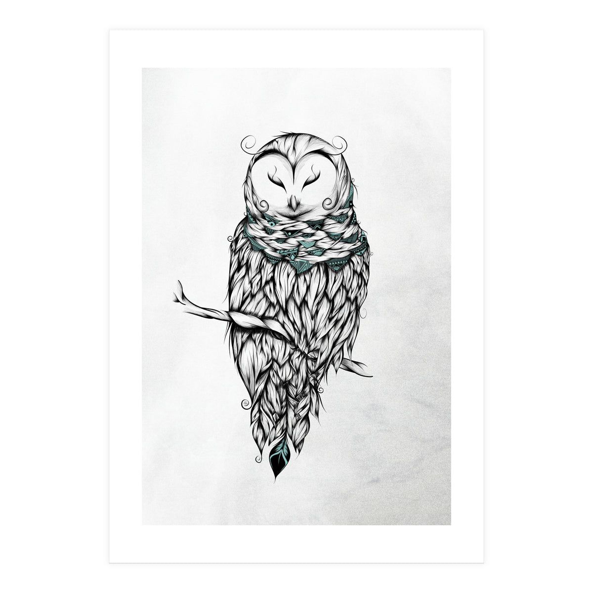 Poetic Snow Owl (Print Only)