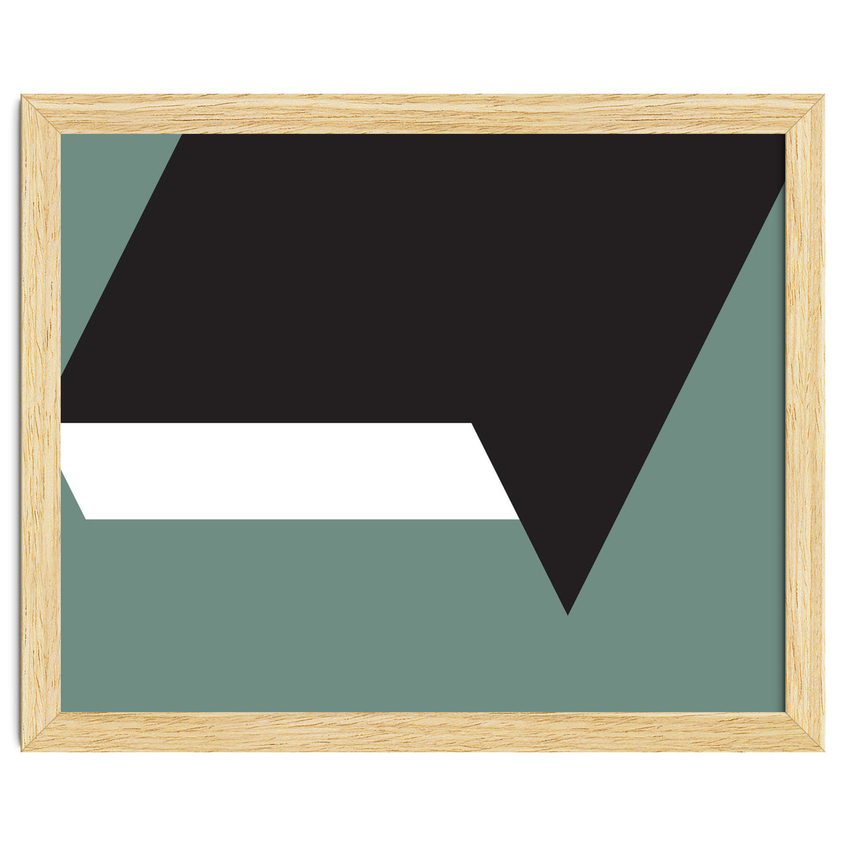 Geometric Shapes No. 85 - black, white & grey