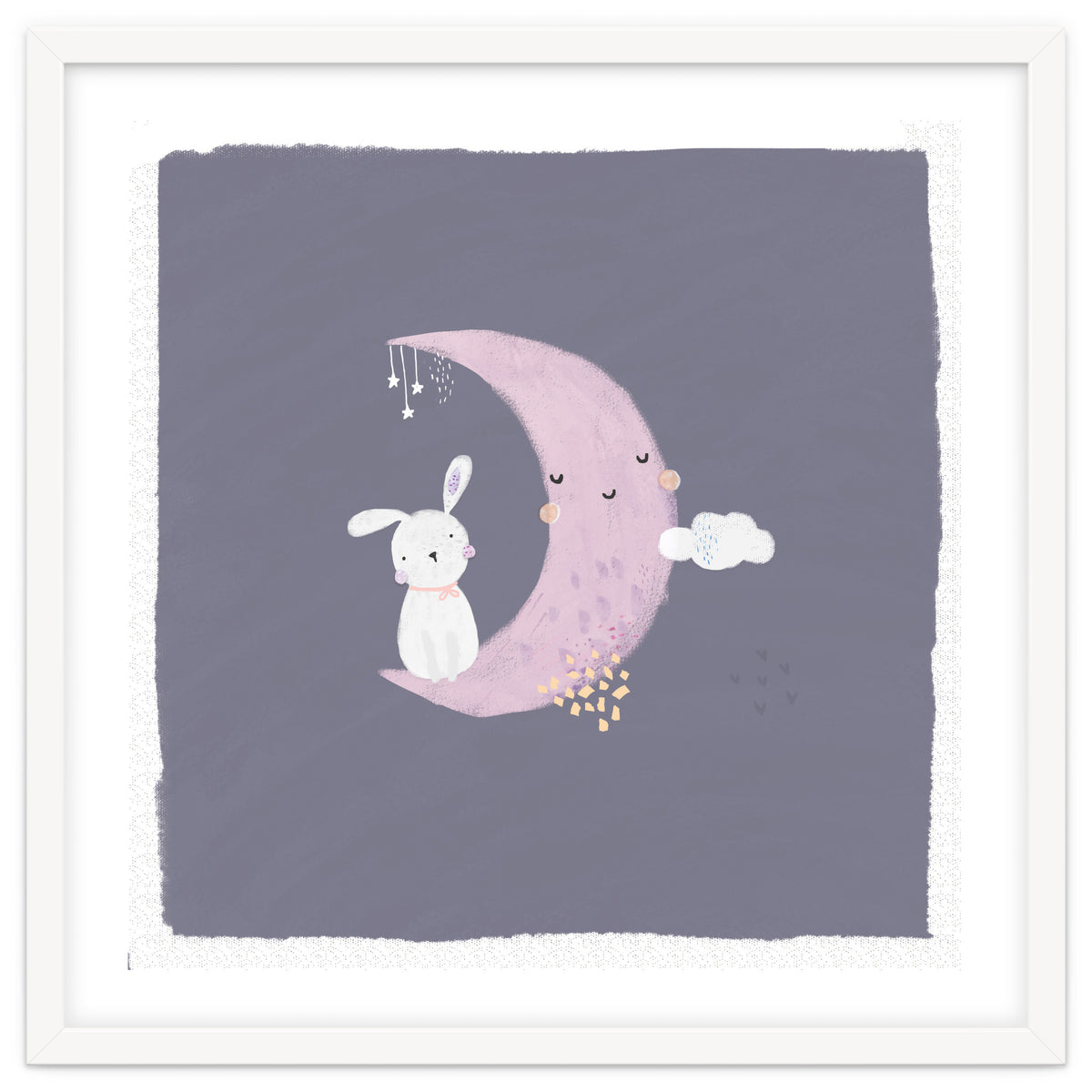 Baby Bunny And Moon