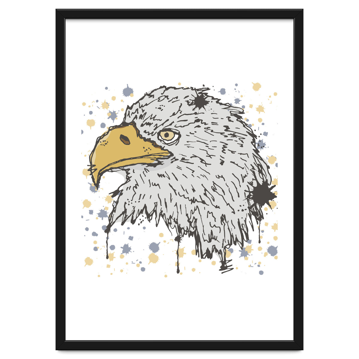 Eagle scribble sketch