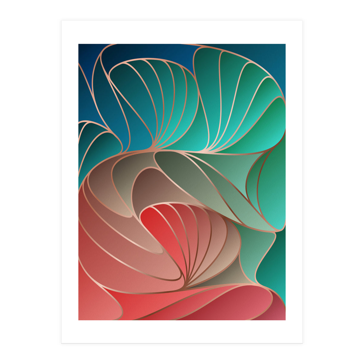 Colorful Art Deco I (Print Only)