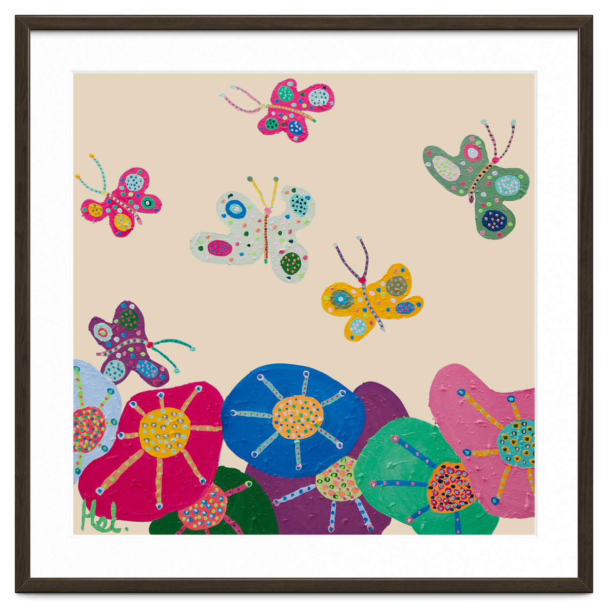 Butterflies Garden (pink)