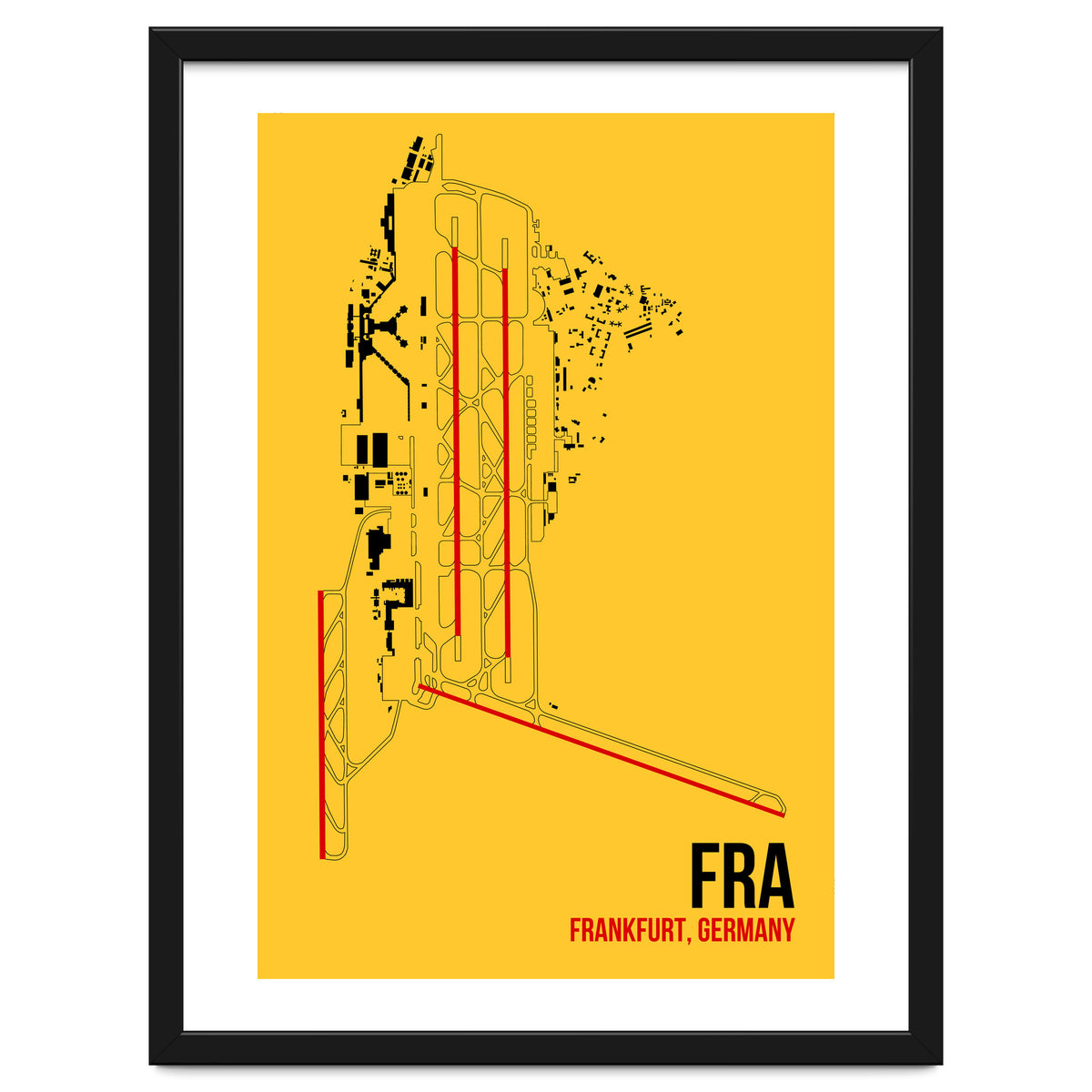 Frankfurt Airport Layout
