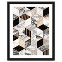 Marble Cubes 2 - Black and White