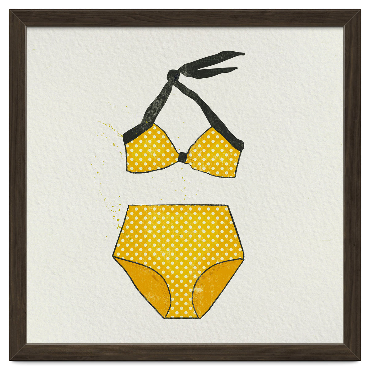 Yellow polka dot bikini
