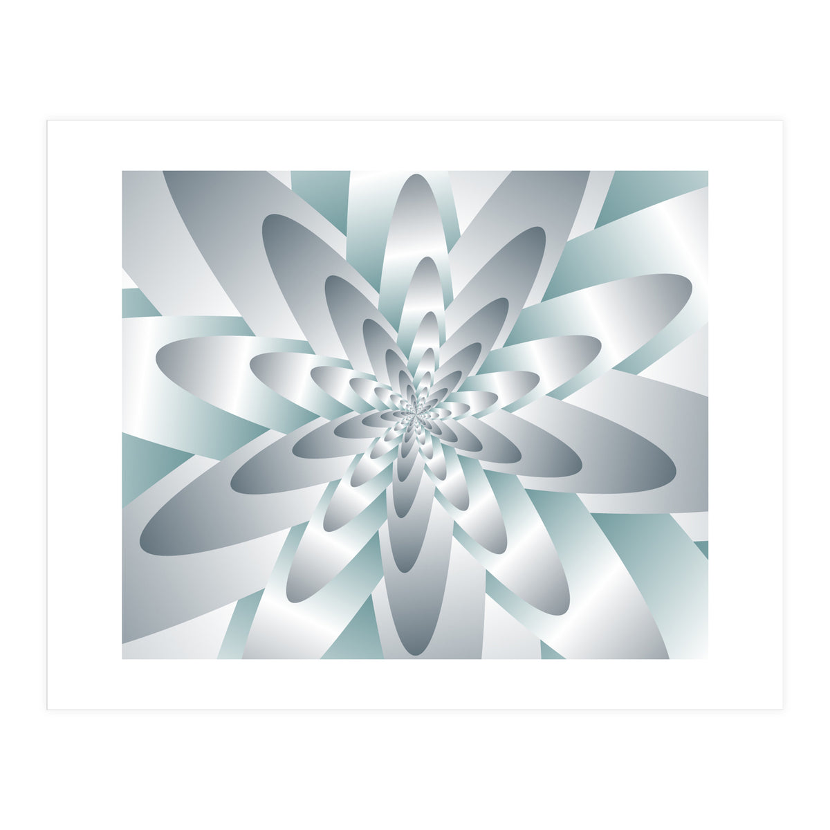 Swirl Flower Pattern  (Print Only)