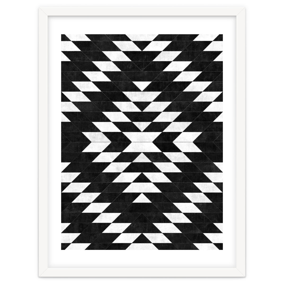 Urban Tribal Pattern No.14 - Aztec - Black Concrete