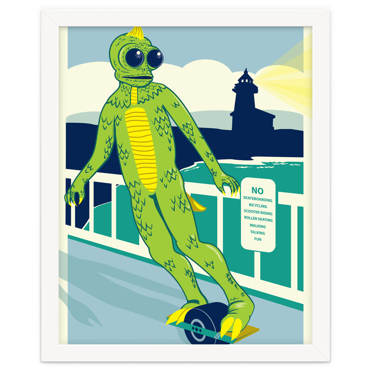 Sleezstak riding One Wheel