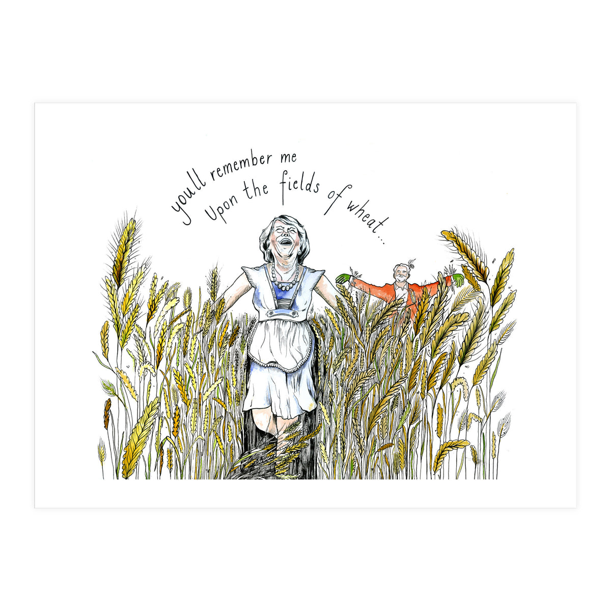 Upon The Fields Of Wheat (Print Only)