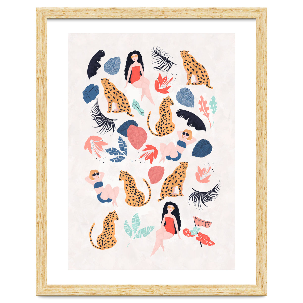 Tropical Girls And Cheetah