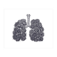 Lungs With Peonies (Print Only)